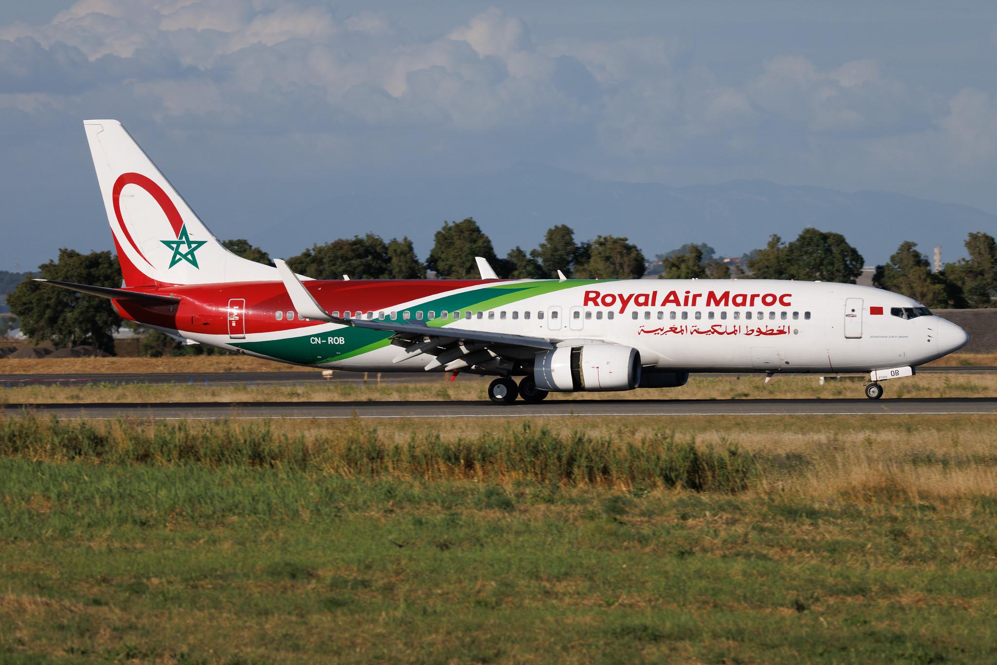 Rome Leonardo da Vinci Fiumicino Airport: Royal Air Maroc (AT / RAM) | Boeing 737-8B6 B738 | CN-ROB | MSN 33060