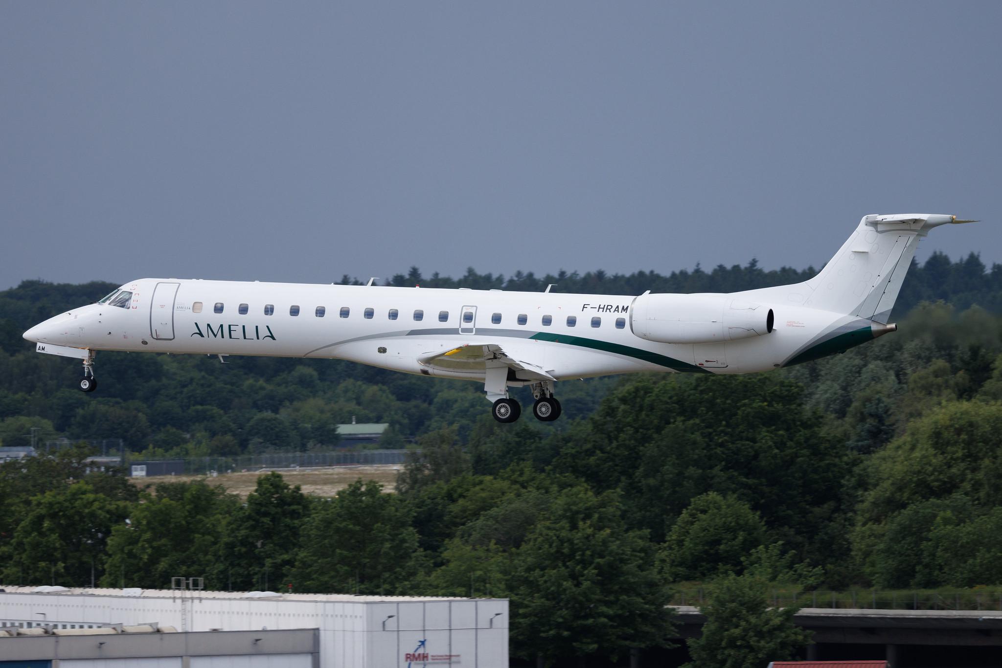 Hamburg Airport: Amelia (8R / AIA) | Operator: Amelia International | Embraer ERJ-145LU E145 | F-HRAM | MSN 145258