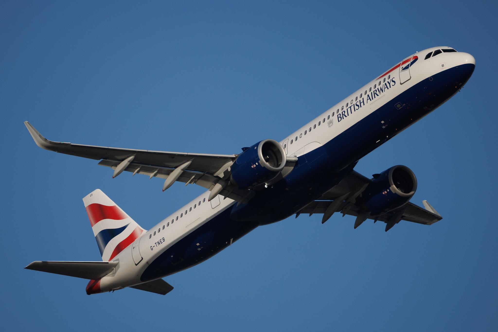 Rome Leonardo da Vinci Fiumicino Airport: British Airways (BA / BAW) | Airbus A321-251NX A21N | G-TNEB | MSN 11585