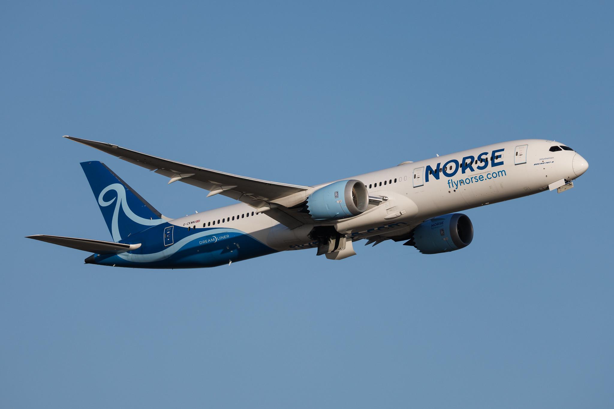 Rome Leonardo da Vinci Fiumicino Airport: Norse (N0 / NBT) | Operator: Norse UK | Boeing 787-9 Dreamliner B789 | G-CKWN | MSN 63317