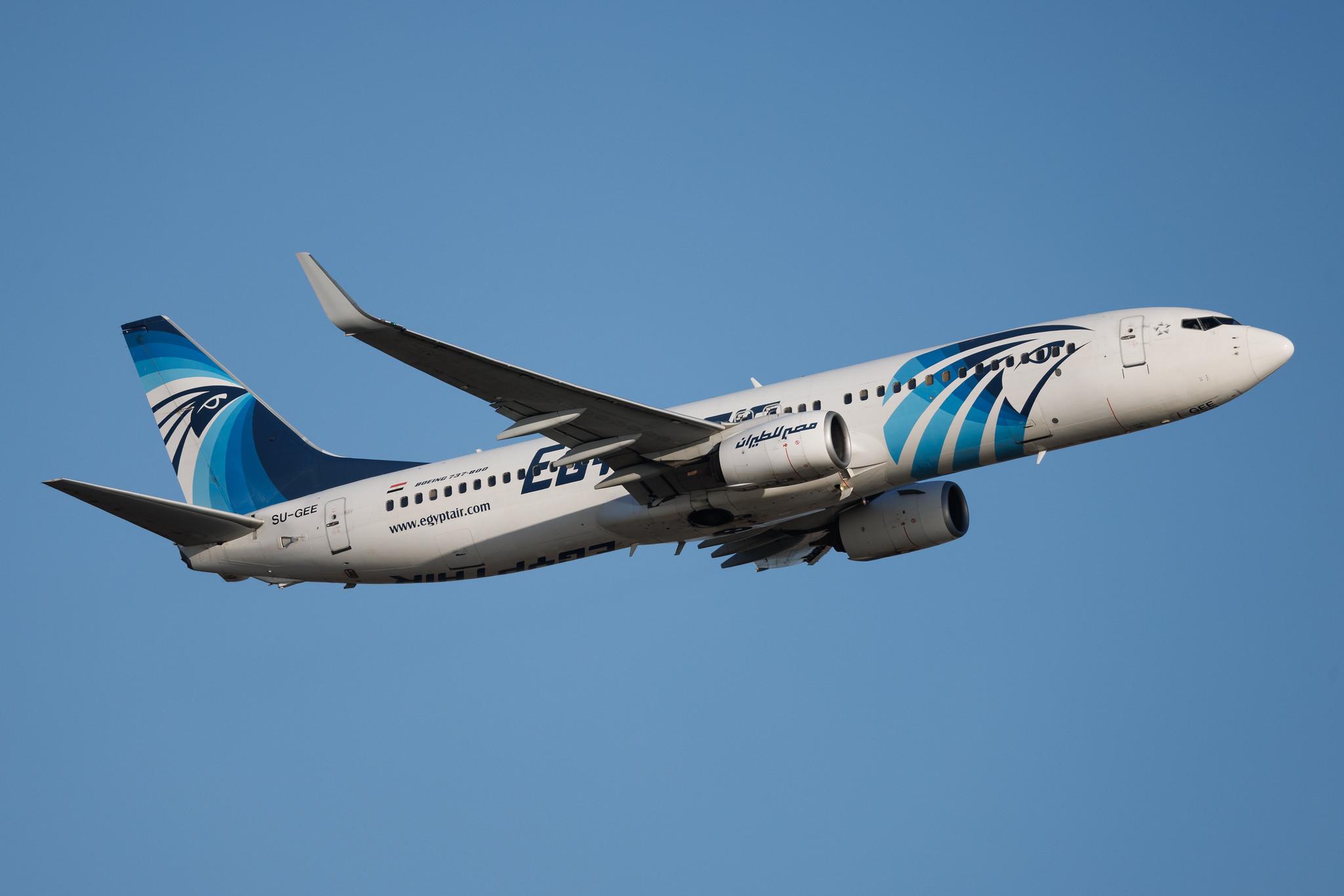 Rome Leonardo da Vinci Fiumicino Airport: Egyptair (MS / MSR) | Boeing 737-866 B738 | SU-GEE | MSN 40803