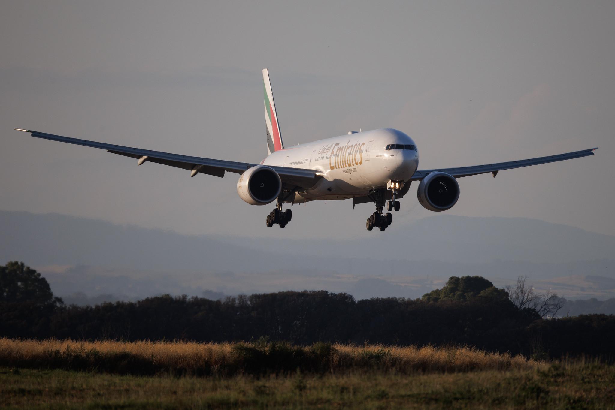 Rome Leonardo da Vinci Fiumicino Airport: Emirates (EK / UAE) | Boeing 777-31H(ER) B77W | A6-EGD | MSN 38988