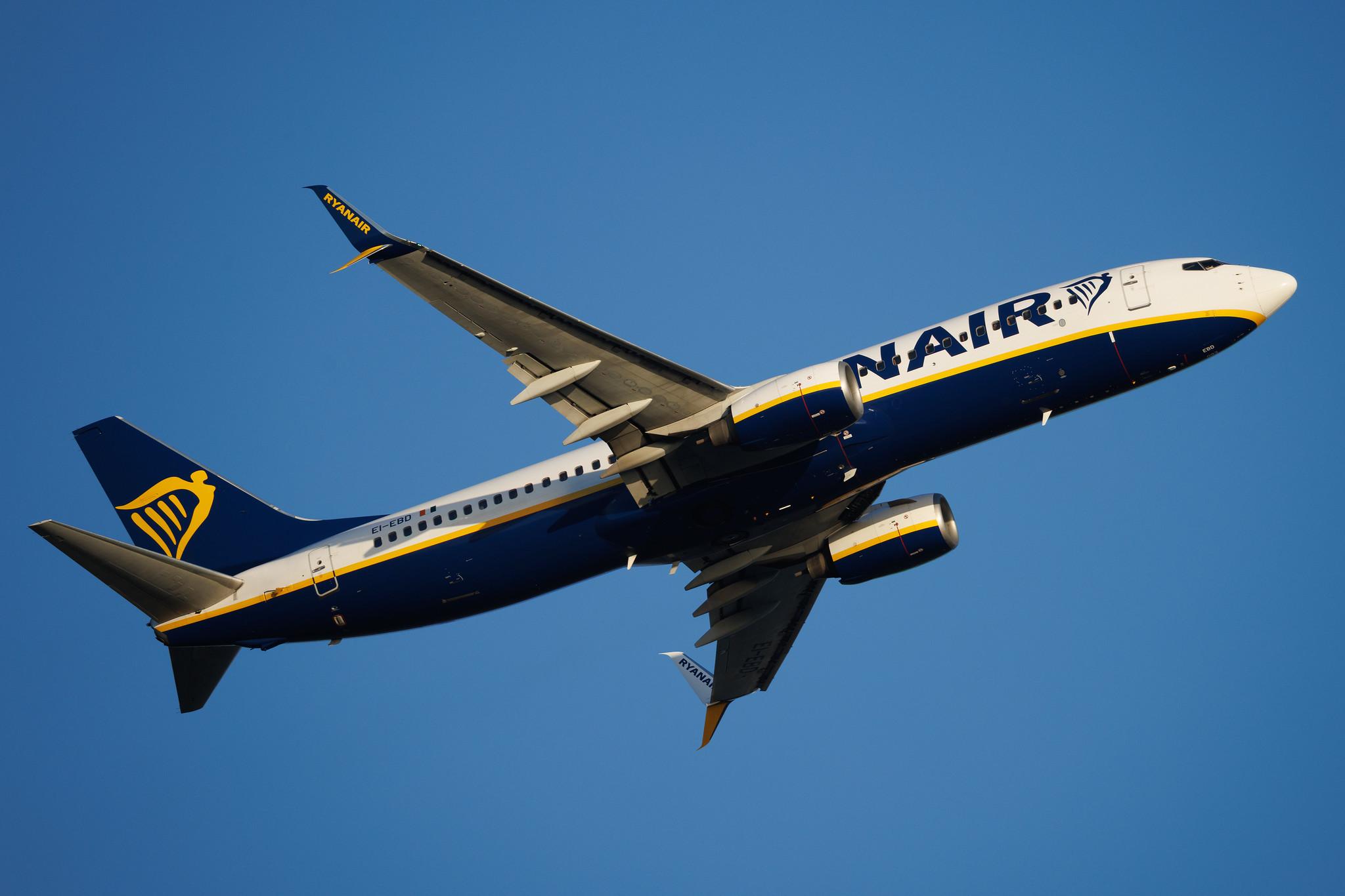 Rome Leonardo da Vinci Fiumicino Airport: Ryanair (FR / RYR) | Boeing 737-8AS B738 | EI-EBD | MSN 37522