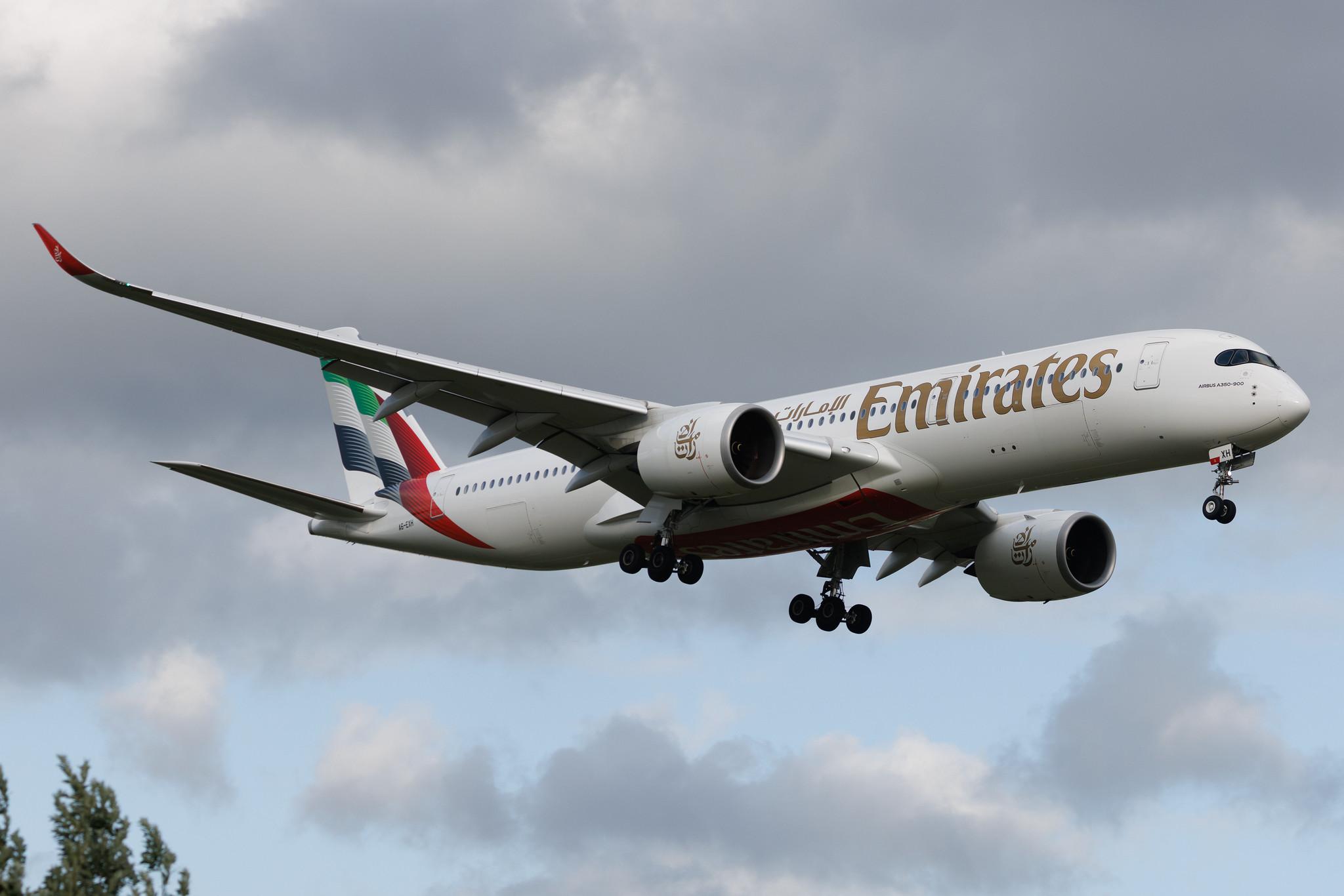 Hamburg Airport: Emirates (EK / UAE) | Airbus A350-941 A359 | A6-EXH | MSN 695