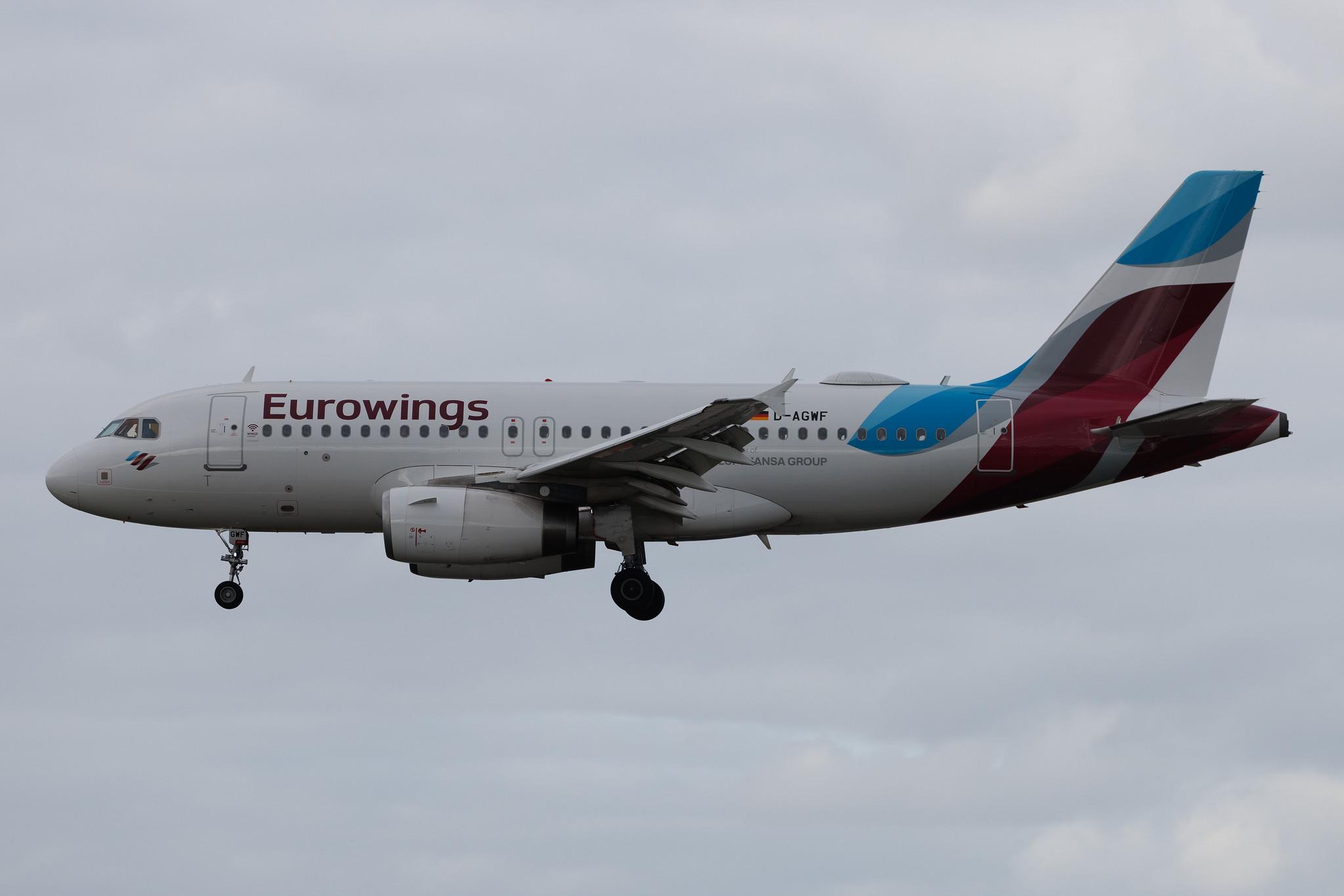 Hamburg Airport: Eurowings (EW / EWG) | Airbus A319-132 A319 | D-AGWF | MSN 3172