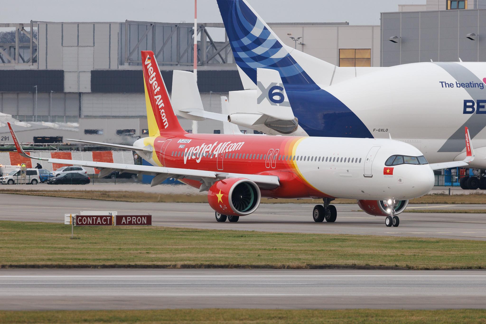 Hamburg Finkenwerder: VietJetAir (VJ / VJC) | Airbus A321-271NX A21N | D-AYAG | VN-A554 | MSN 12958
