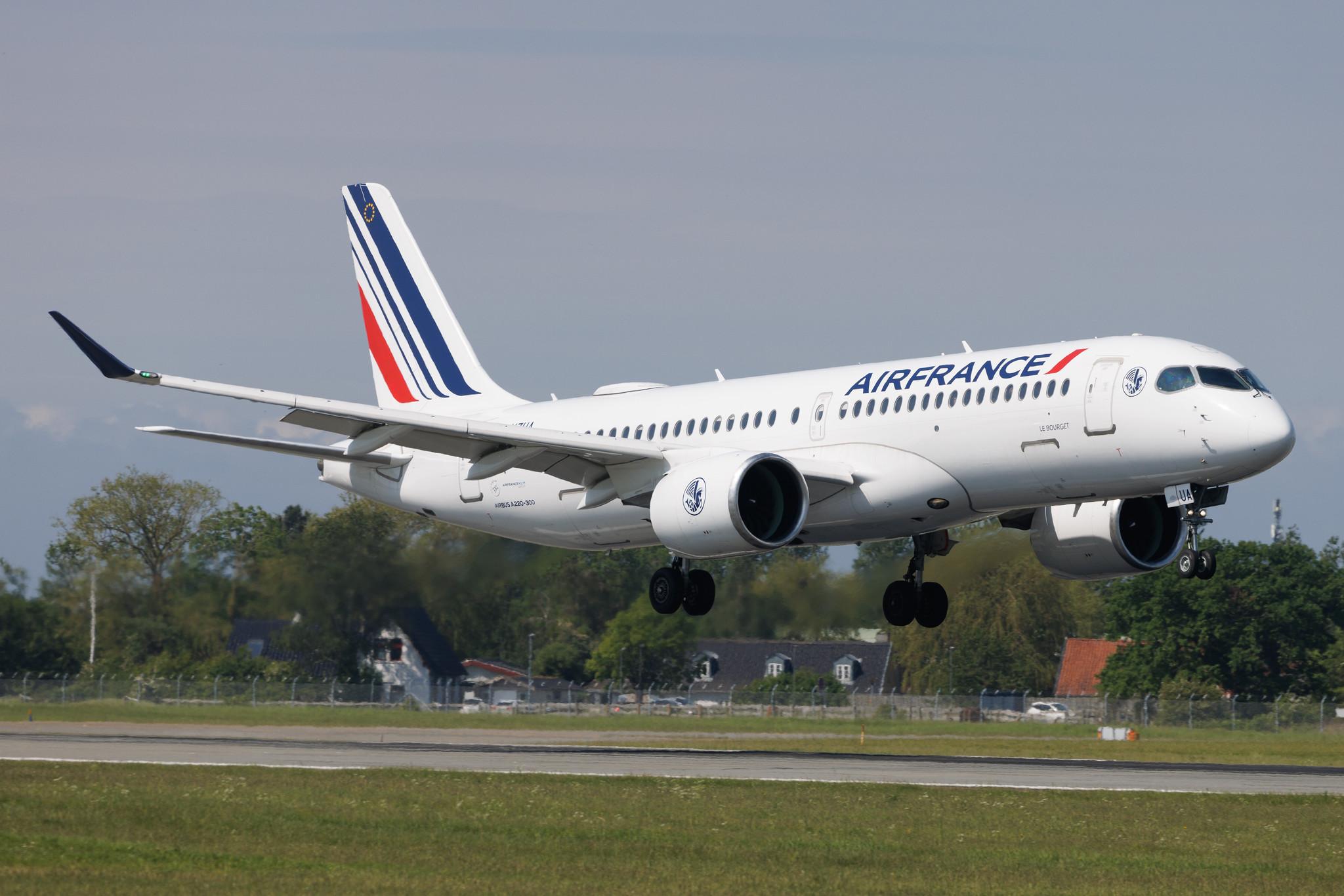 Copenhagen Airport: Air France (AF / AFR) | Airbus A220-300 BCS3 | F-HZUA | MSN 55134