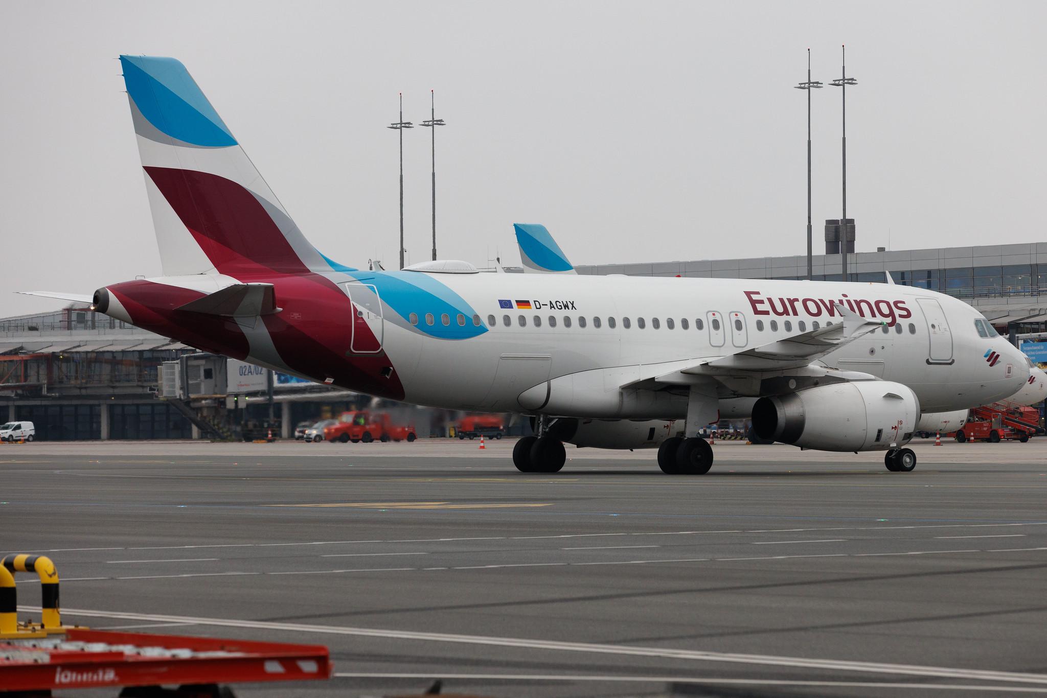 Hamburg Airport: Eurowings (EW / EWG) | Airbus A319-132 A319 | D-AGWX | MSN 05569