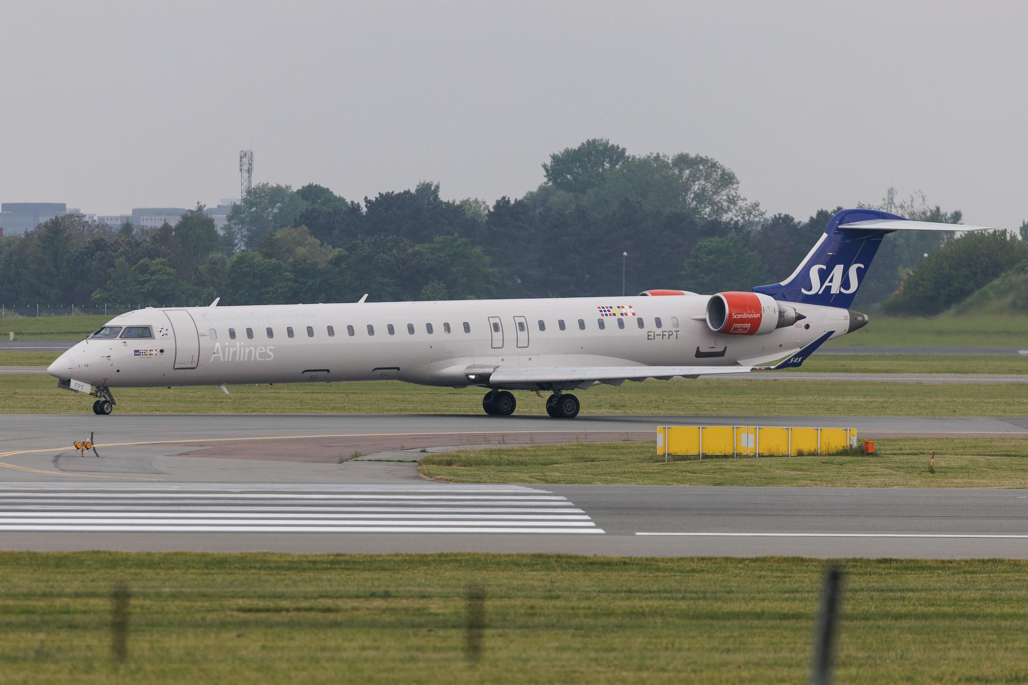 Copenhagen Airport: SAS (SK / SAS) | Operator: Cityjet | Mitsubishi CRJ-900LR CRJ9 | EI-FPT | MSN 15438