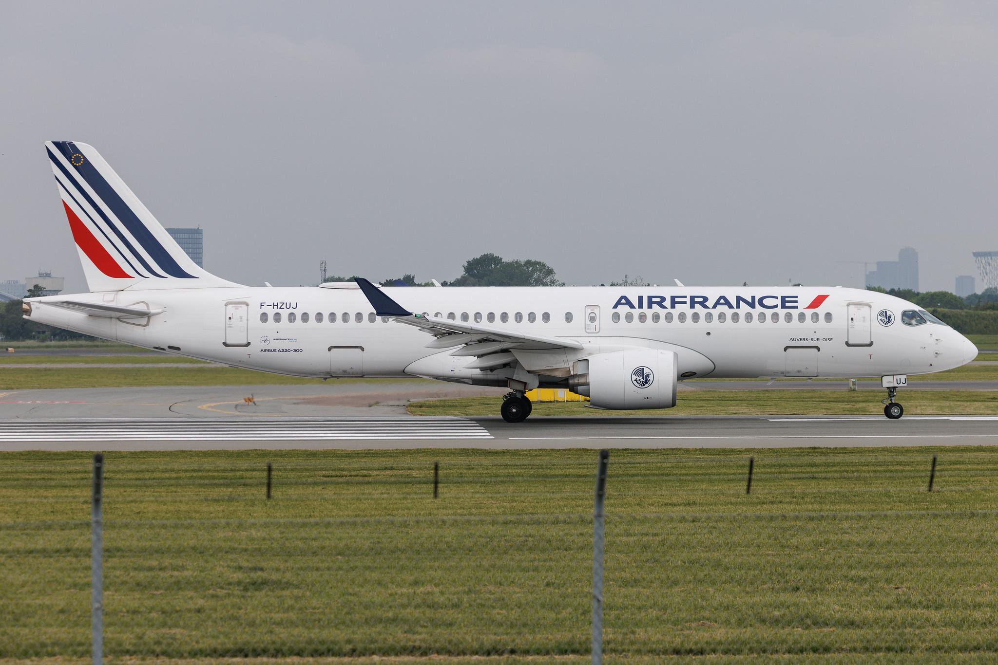 Copenhagen Airport: Air France (AF / AFR) | Airbus A220-300 BCS3 | F-HZUJ | MSN 55171