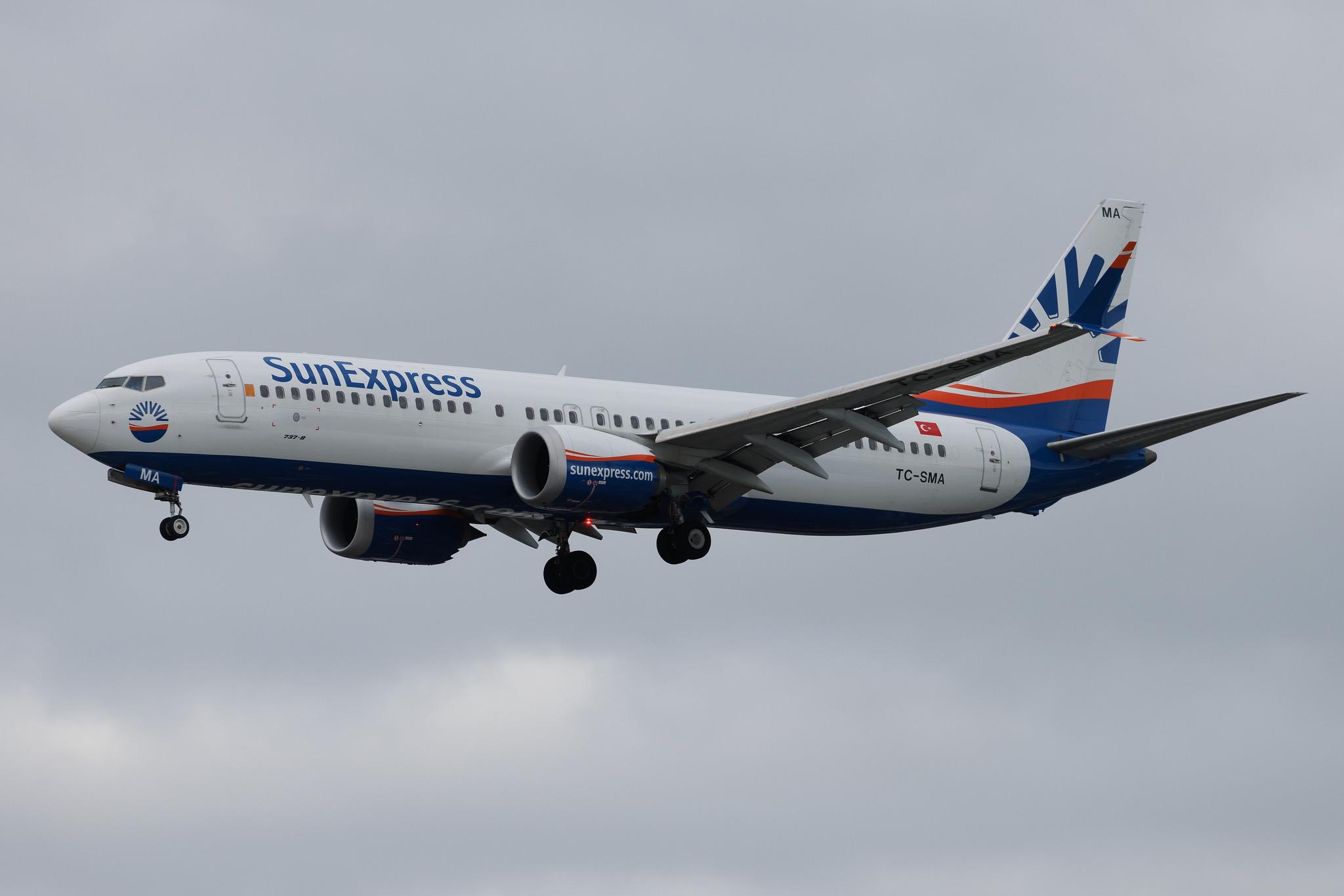 Hamburg Airport: SunExpress (XQ / SXS) | Boeing 737 MAX 8 B38M | TC-SMA | MSN 63603