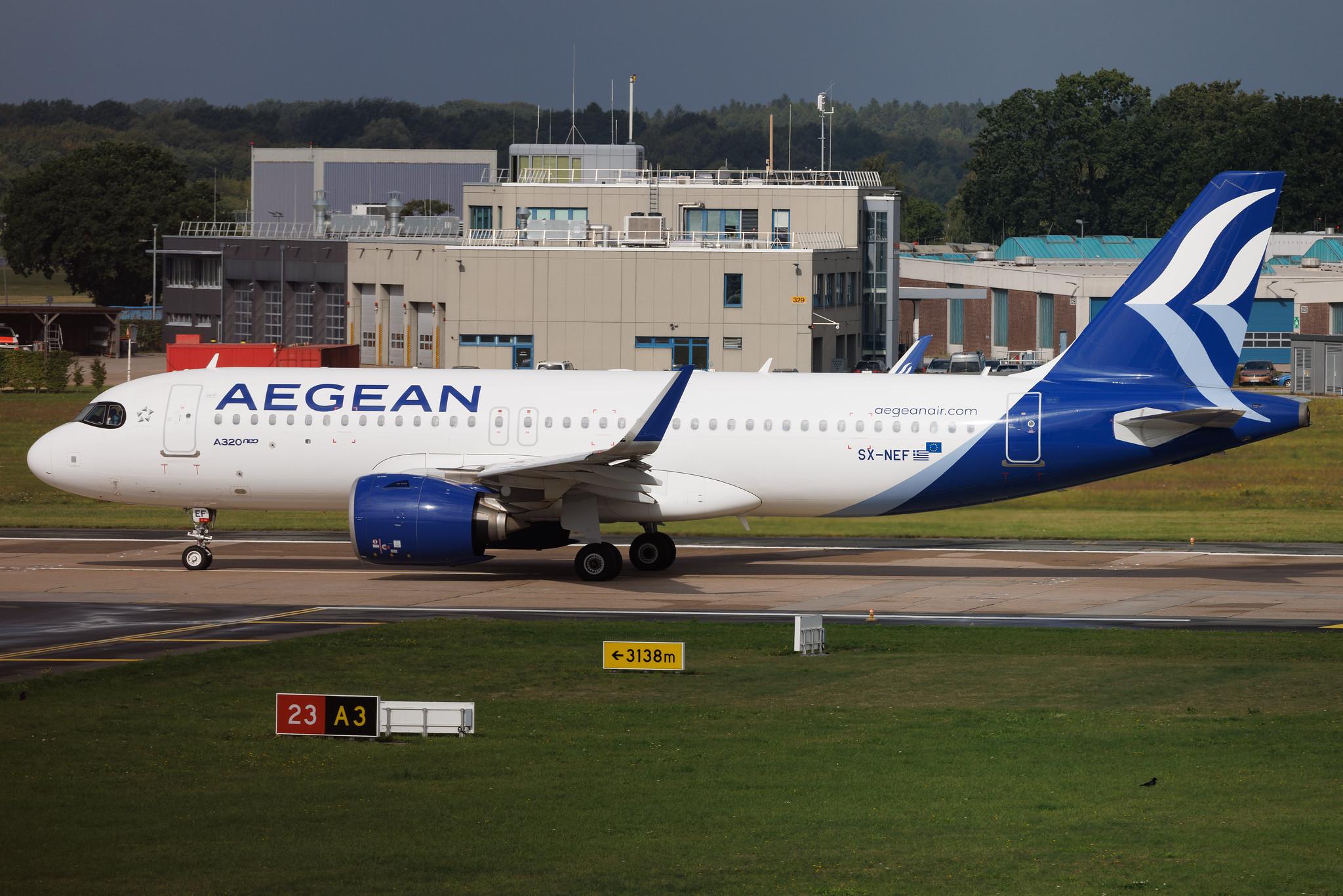 Hamburg Airport: Aegean Airlines (A3 / AEE) | Airbus A320-271N A20N | SX-NEF | MSN 11013