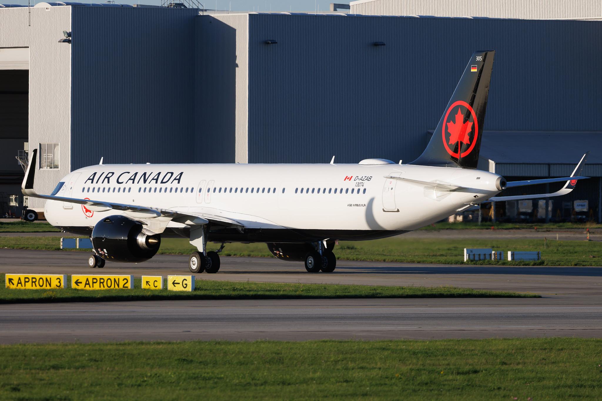 Hamburg Finkenwerder: Air Canada (AC / ACA) | Airbus A321-271NY A21N | D-AZAB | C-GXER | MSN 13074