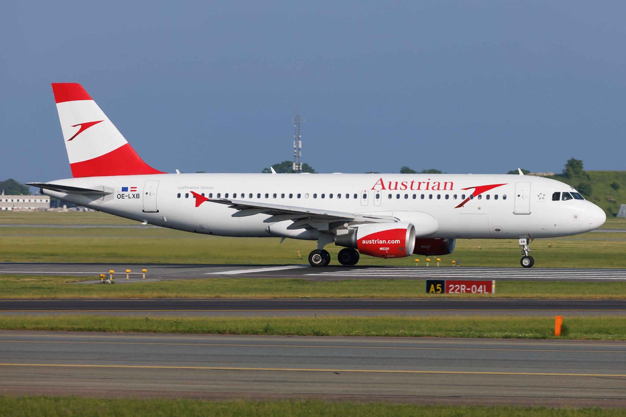 Copenhagen Airport: Austrian Airlines (OS / AUA) | Airbus A320-216 A320 | OE-LXB | MSN 3482
