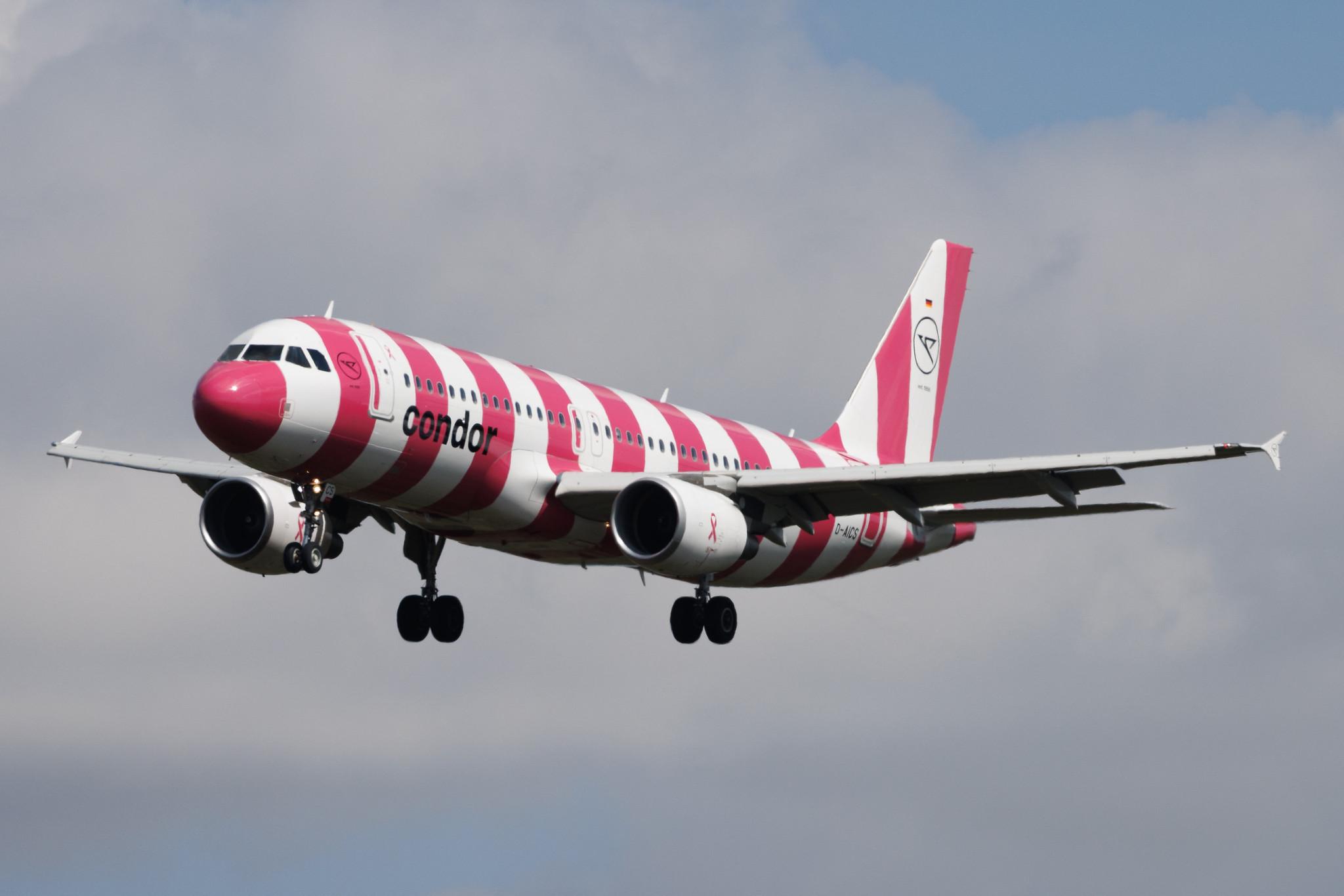Frankfurt Airport: Condor (DE / CFG) | Livery: Breast Cancer Awareness Livery | Airbus A320-214 A320 | D-AICS | MSN 4478