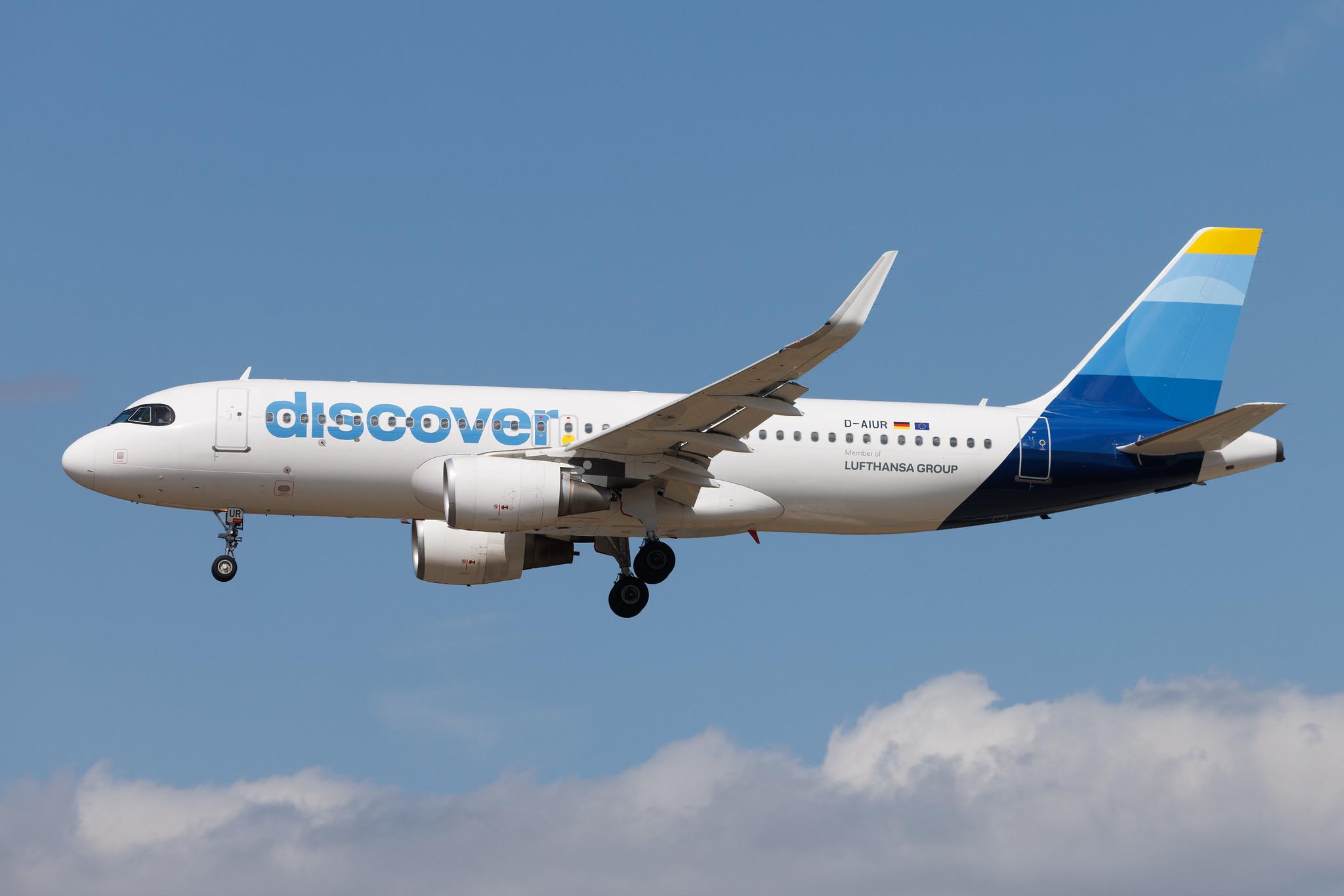 Frankfurt Airport: Discover Airlines (4Y / OCN) | Airbus A320-214 A320 | D-AIUR | MSN 6985