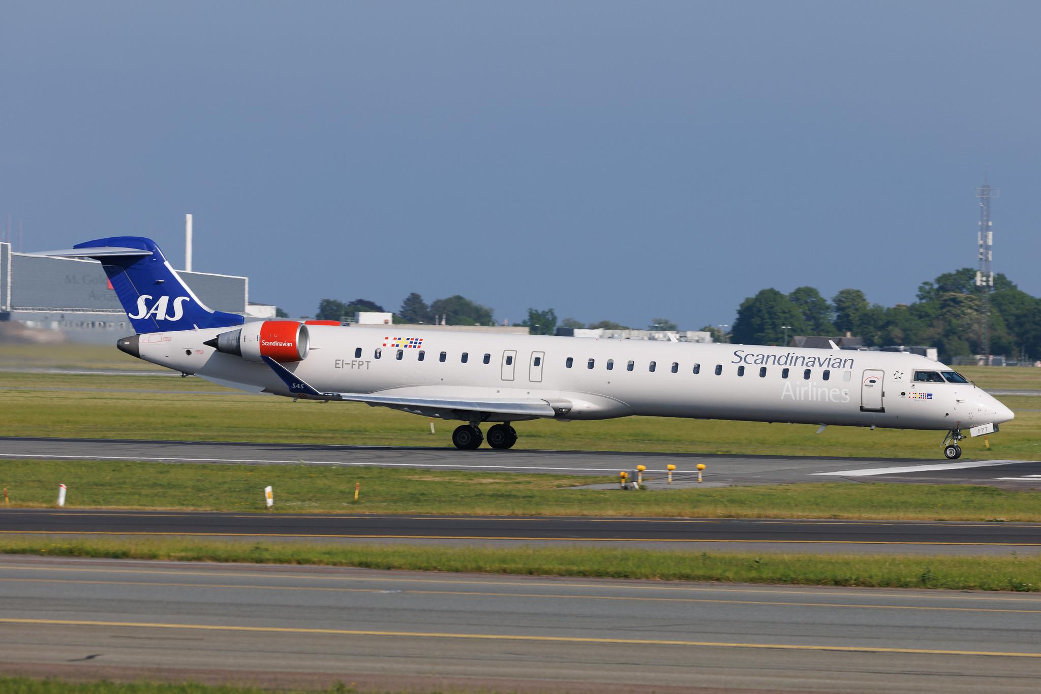 Copenhagen Airport: SAS (SK / SAS) | Operator: Cityjet | Mitsubishi CRJ-900LR CRJ9 | EI-FPT | MSN 15438
