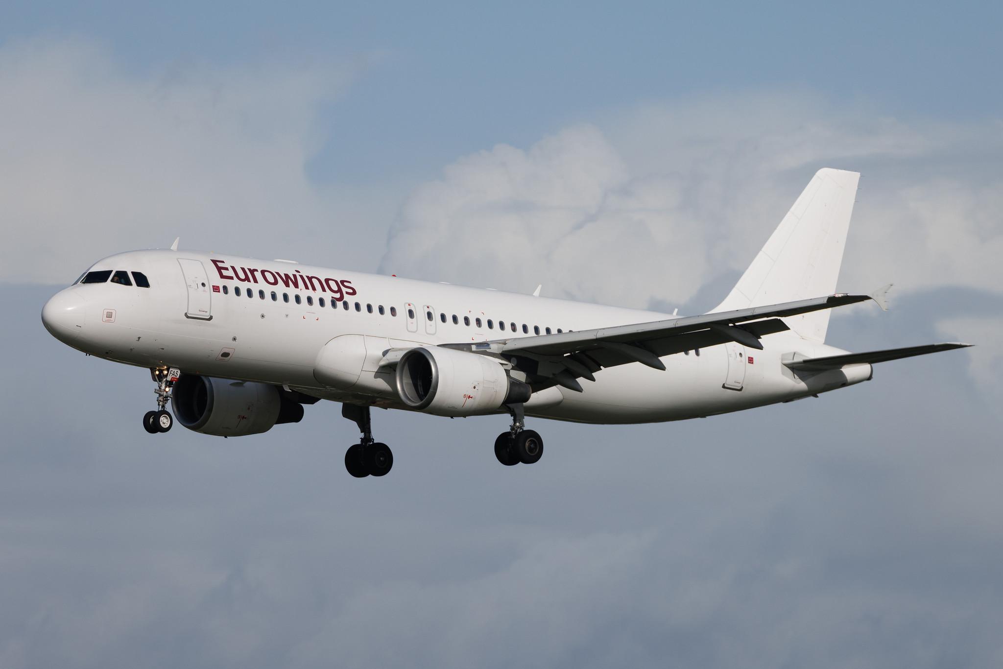 Hamburg Airport: Eurowings (EW / EWG) | Operator: GetJet Airlines | Airbus A320-214 A320 | LY-FAS | MSN 04273